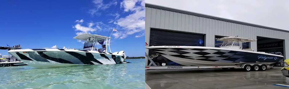 SUV and boat wraps